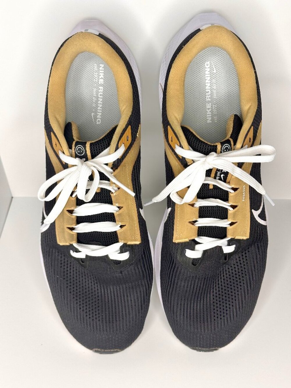 Nike Pegasus 40 Running Shoes Mens 13 FQ2982-401 Black Tan Athletic Sneakers